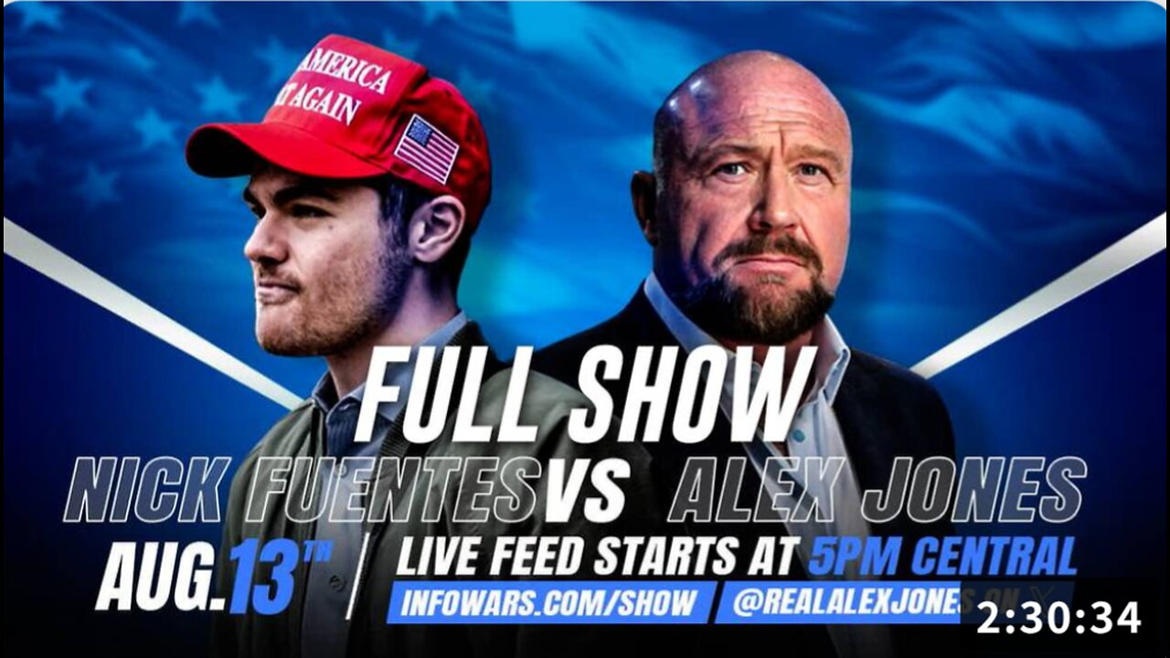 FULL SHOW: Nick Fuentes/Alex Jones Debate President Trump's Move To Put National Guard Troops On The Streets Of Washington DC!