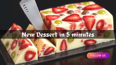 New dessert in 5 minutes, no cream cheese, no oven, no condensed milk, no flour!
