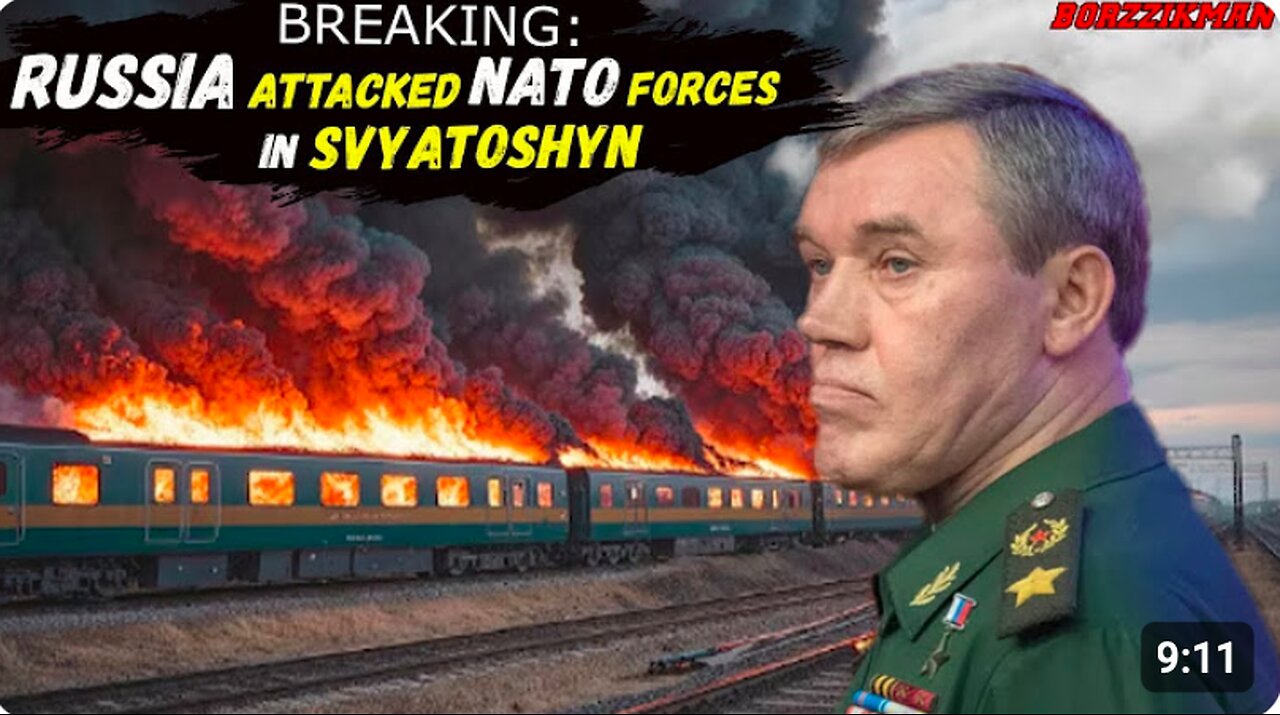 NATO Military Train with British Mercenaries and AIM-120 AMRAAM Missiles on BOARD was Blown To BITS