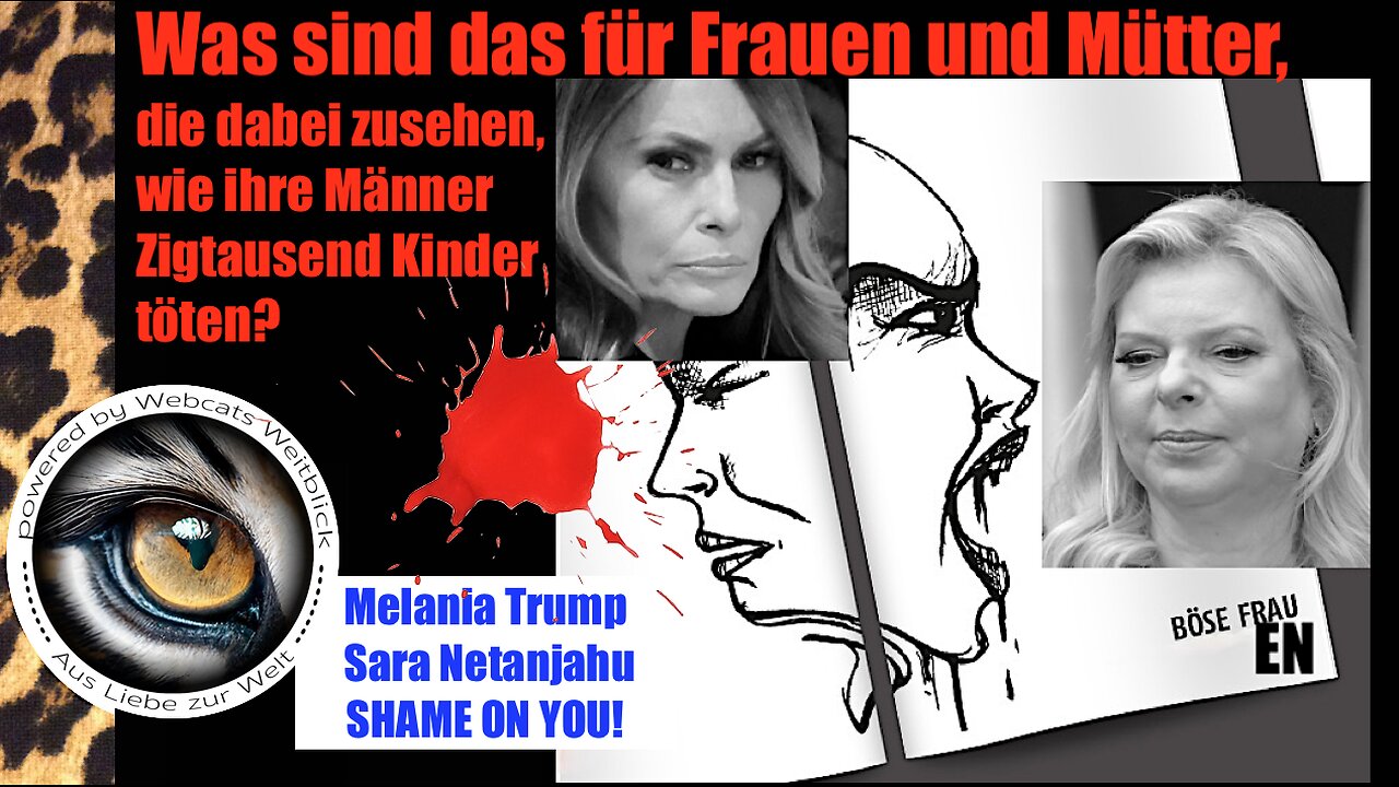 Melania Trump & Sara Netanjahu SHAME ON YOU