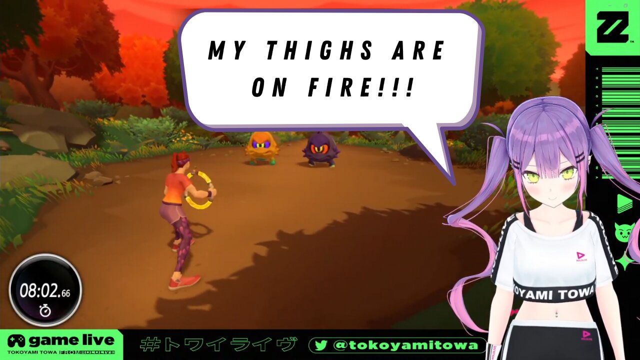 Towa's wiggles in Ringfit Adventure is so cute! 【Hololive】
