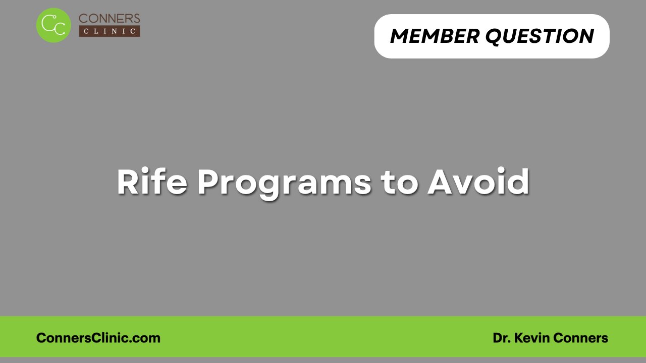 Rife Programs to Avoid