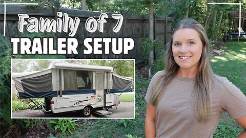 TENT TRAILER STORAGE FOR A FAMILY OF 7! | ORGANIZING FOR A CAMPING ROAD TRIP