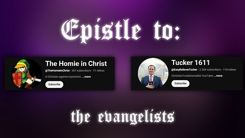 Epistle to Homie & Tucker