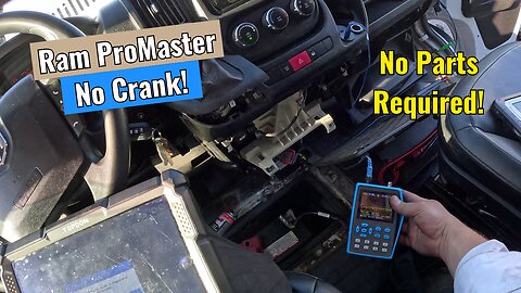 2021 Ram Promaster - No Crank! Key Stuck In Ignition! Diag & Fix!