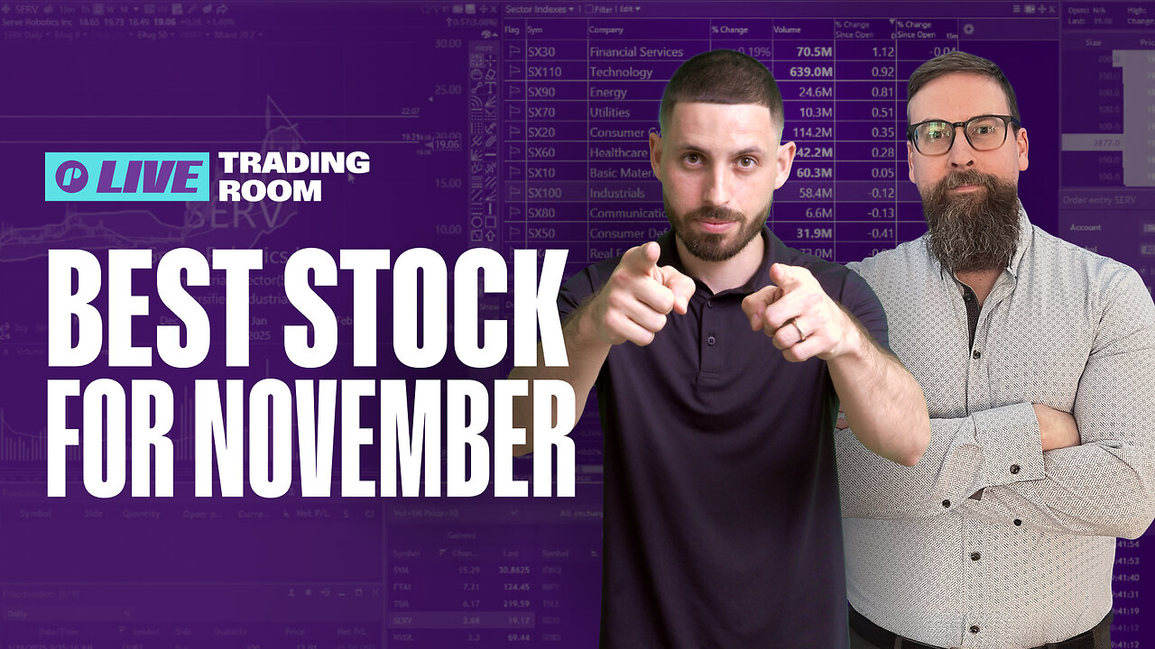 Live Trading: Best Stock Opportunities for November | Trade The Pool