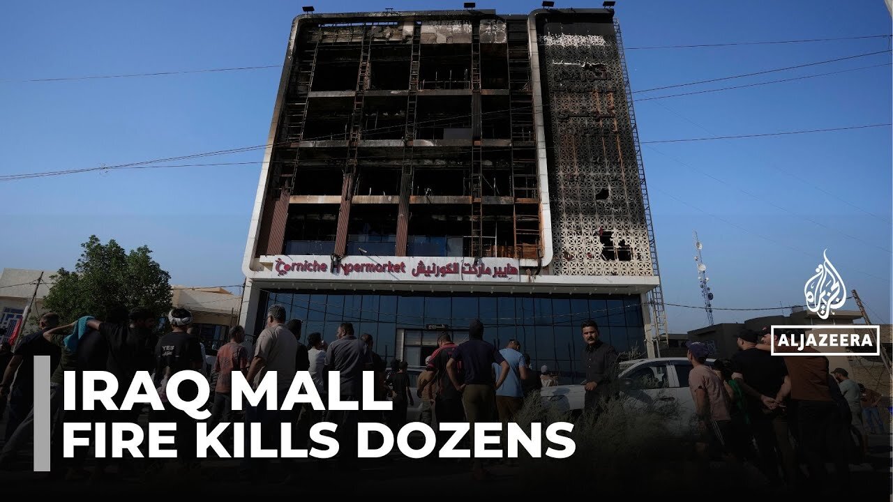 Iraq shopping mall fire: Three days of mourning declared