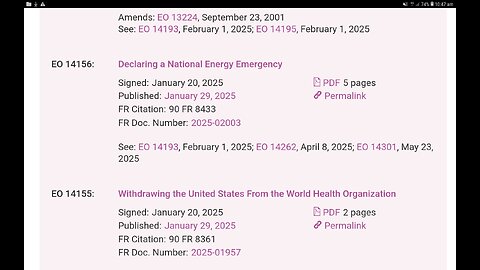 President Trump Executive Order 14156