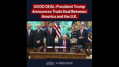 President Trump announces trade deal between the US and the UK. #PromisesMadePromisesKept
