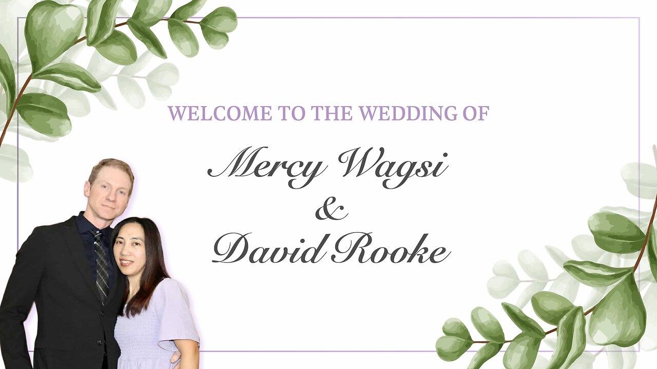 The Wedding of Mercy Wagsi and David Rooke