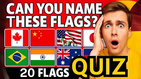 Guess These 20 Flags – No Multiple Choice. Just Your Brain.