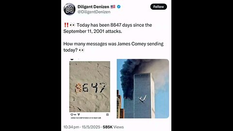 8647 Days Since 911-Was Comey Sending A Bigger Message ?-Trump Responds To Comey