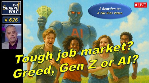Sharpe Way No. 626! Bad Job Market? Corporate Greed, Bad Employees, AI or Something Else? 🤖💼📉 LIVE!