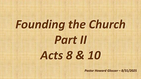 Grace Church Service 2025-08-31