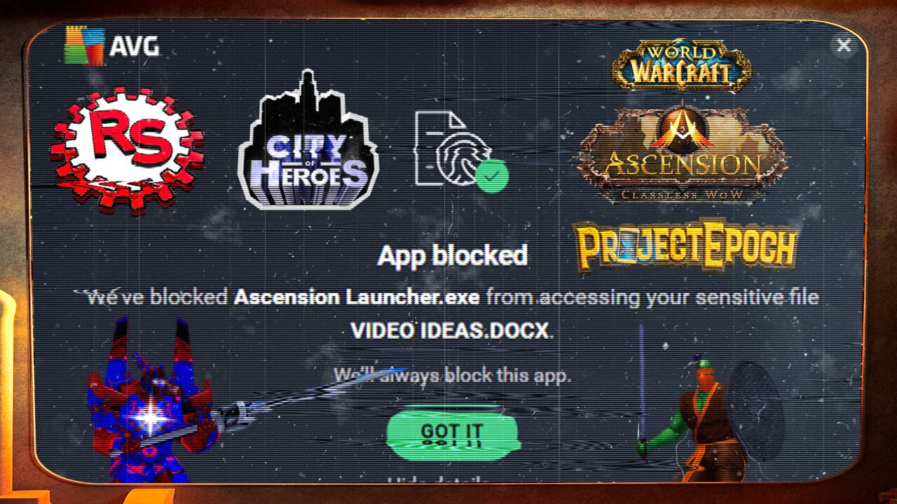 Uninstall Immediately: Ascension Project Epoch World of Warcraft - WoW - City of Heroes