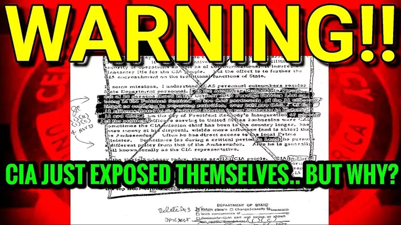 Disturbing CIA Video I Cant Explain! - Minutes Of Horror