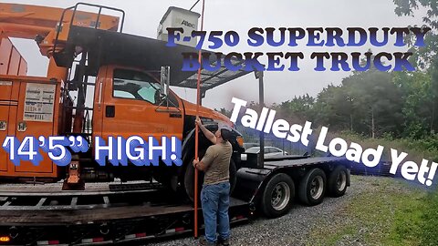 Tallest load yet! 14'5" Bucket truck from Hagerstown, Md to Gilbertsville, Pa.