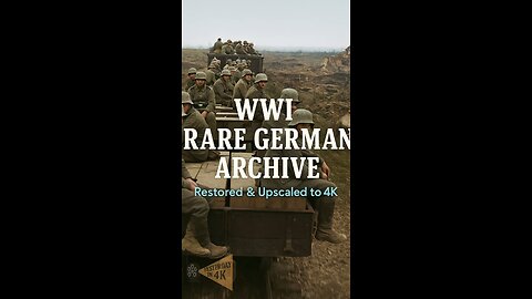WW1 Rail Journey: 1918 German Frontline Footage Restored in Breathtaking 4K! 🚂✨