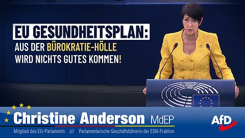 EU Gesundheitsplan: Aus der Bürokratie-Hölle wird nichts Gutes kommen!