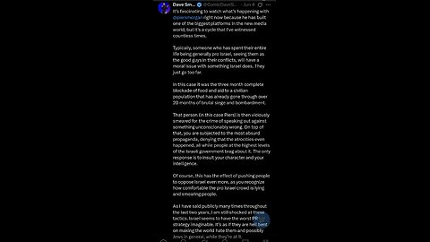 Candace Shares Dave Smith post SPECIAL