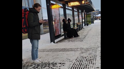 Winter temperatures dropping to -6°C. Women/girls were not prepared for the cold. Small shivering