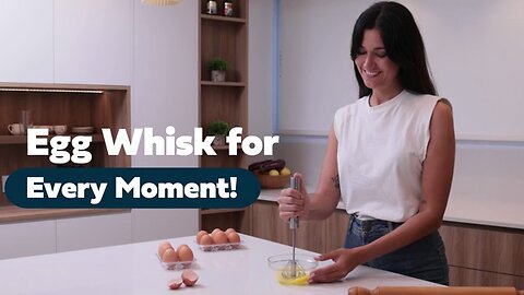 Household Stainless Steel Semi-automatic Egg Beater Press And Rotate Manual Egg Beater