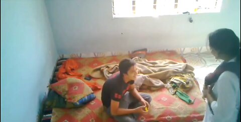Room dating | beautiful girl and her boyfriend something fun | romantic video