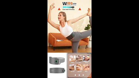 💪 Ultra-Thin EMS Waist Massager | Pain Relief & Relaxation on the Go! 🌟