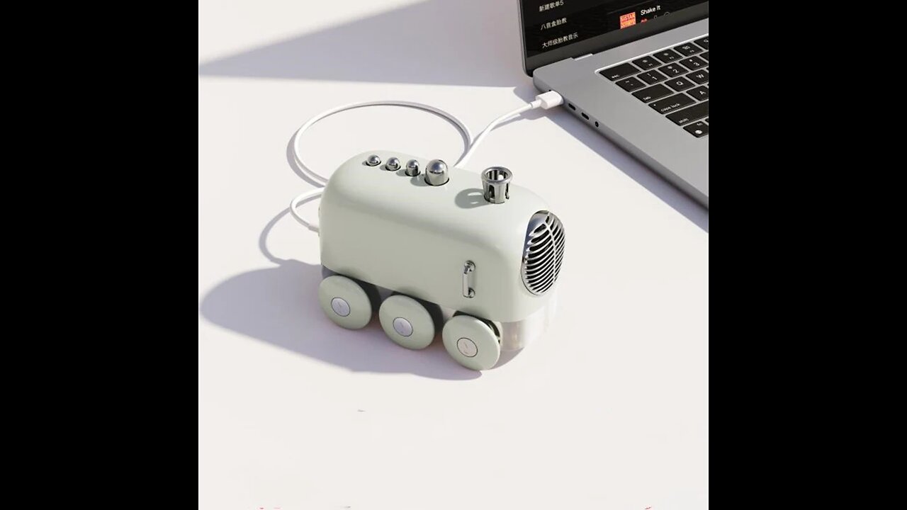 Retro Bluetooth Speaker with Wireless High-Quality Sound - Mini Train Design