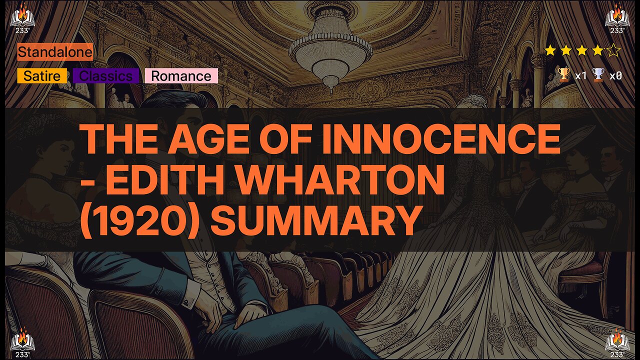 The Age of Innocence - Edith Wharton (1920) Summary