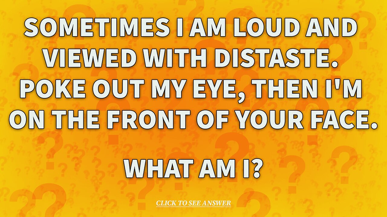 Do you know the answer to this riddle?