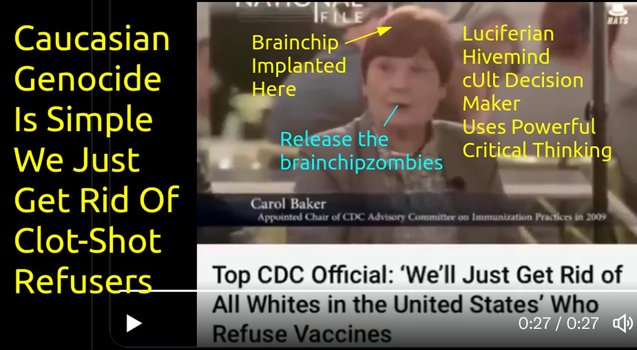 CDC Luciferian Solution to All Clot-Shot-Refusers