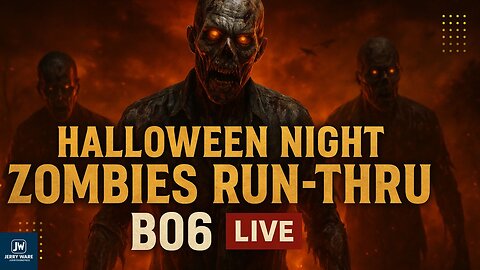 HALLOWEEN NIGHT ZOMBIES RUN-THRU 💀 | LET’S GO BO6 🔫 (LIVE Gameplay & Scary Moments)