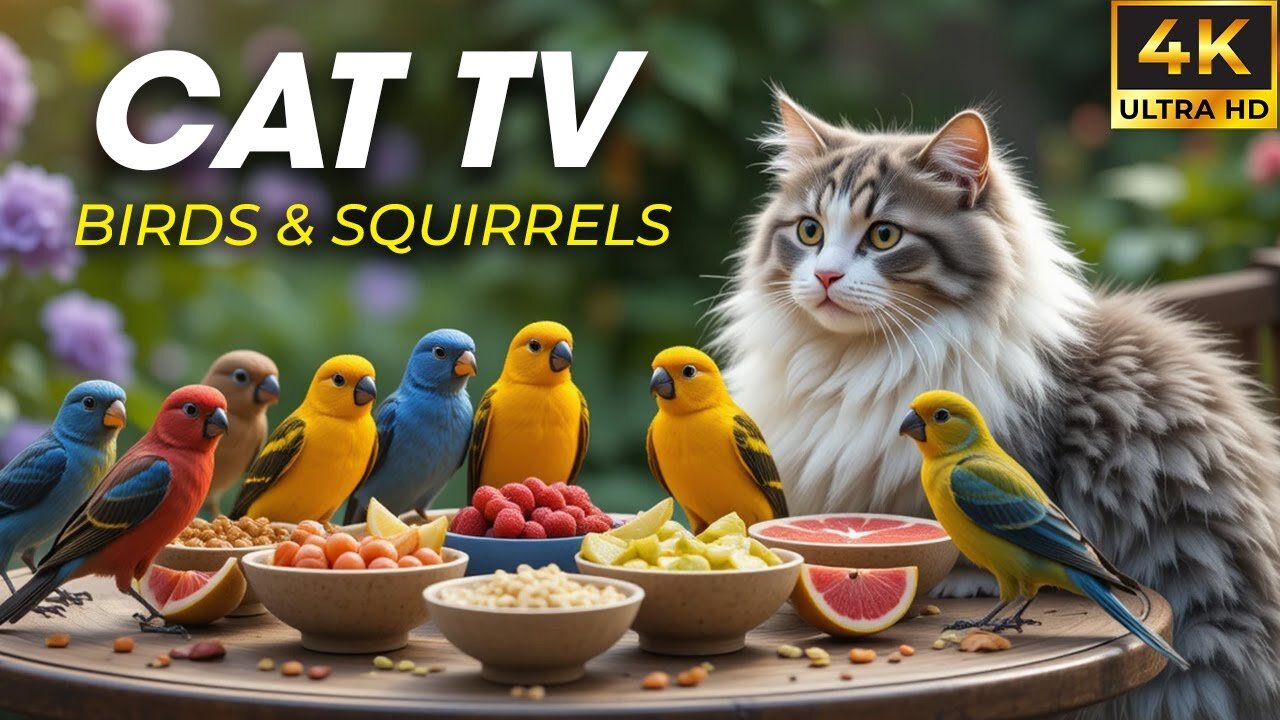 Video for Cats Who Love Nature – Birds Chirping & Flying HD - CatTV Central