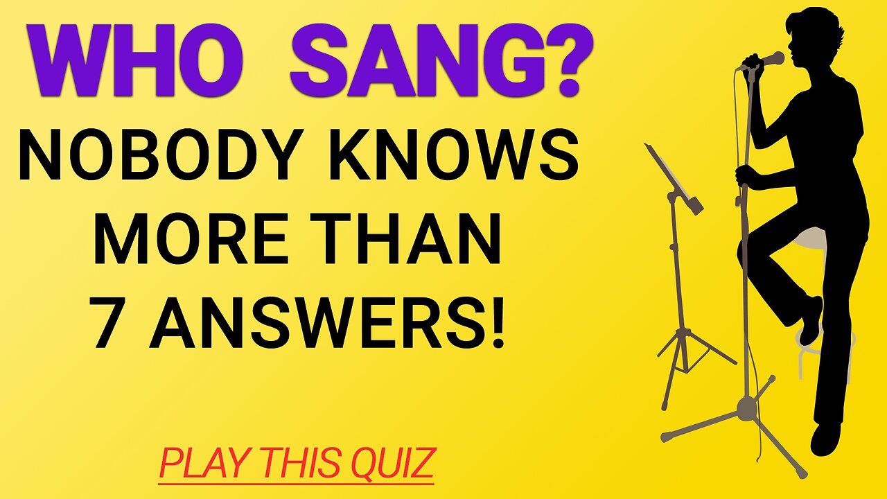 Who Sang These Songs?