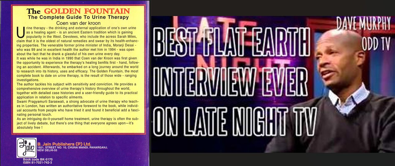 FLATTARD DAVE MURPHY SHOWS US MIRACLES OF FLAT EARTH'S GOLDEN FOUNTAIN OF YOUTH, NECTAR OF THE GODS WITHIN