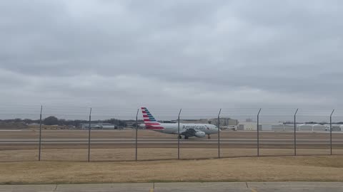 American Airlines on the runway