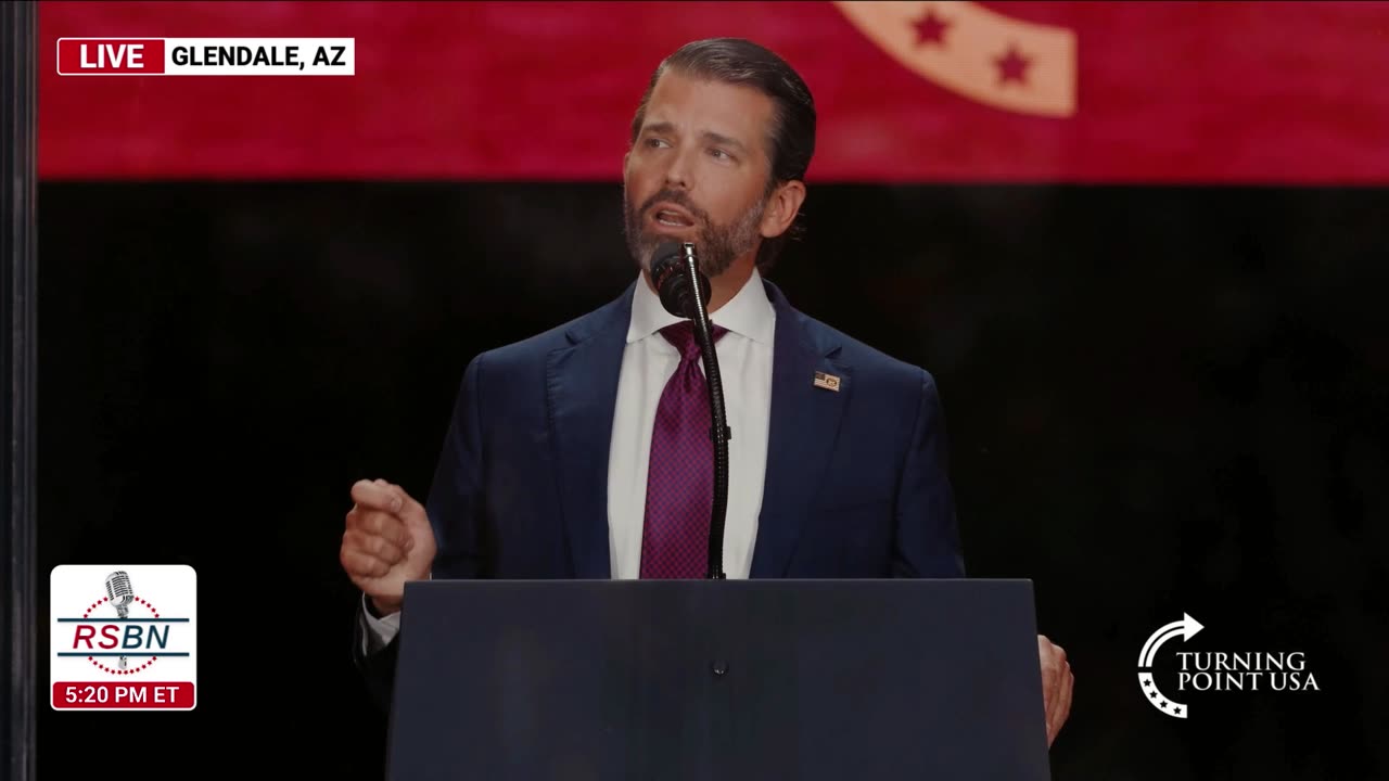 WATCH: Donald Trump Jr. Speaks at Turning Point USA's Charlie Kirk Memorial - 9/21/25