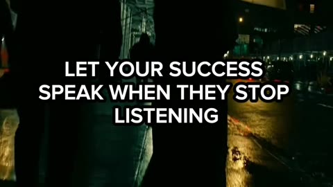 Let you success speak