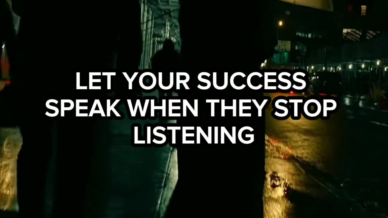 Let you success speak