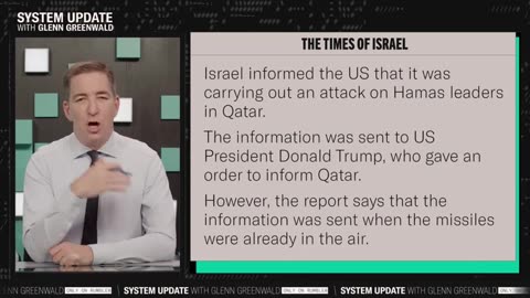 Glenn Greenwald - Israel BOMBS QATAR, Trump Reacts