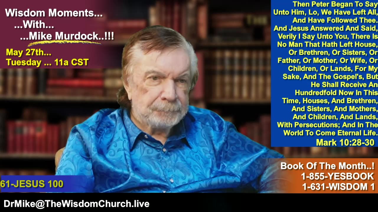 Re-Air: Wisdom Moments With Mike Murdock..!!!