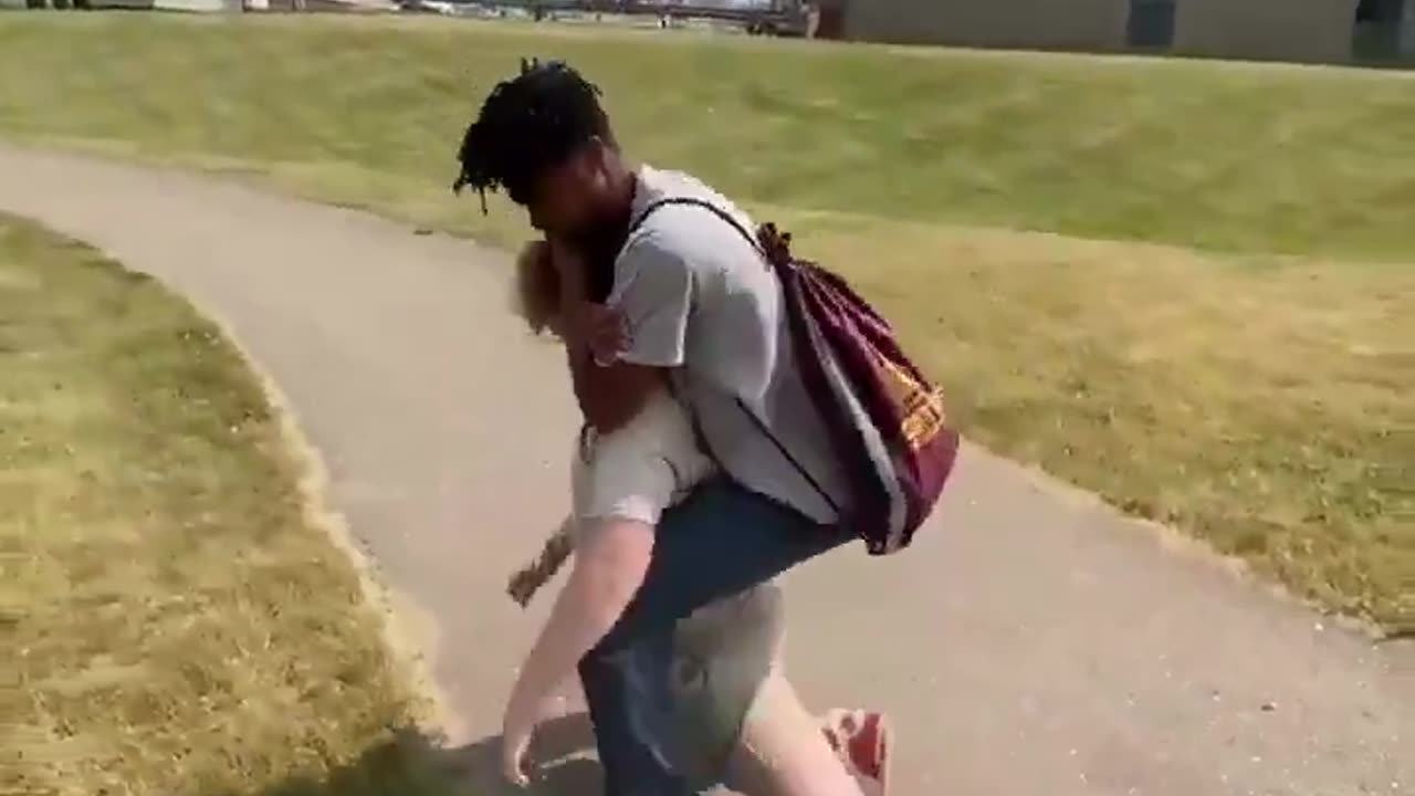 Black attacks White child