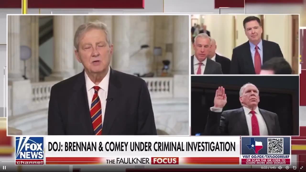 @SenJohnKennedy nói rằng James Comey và John Brennan “đã vi phạm pháp luật..."