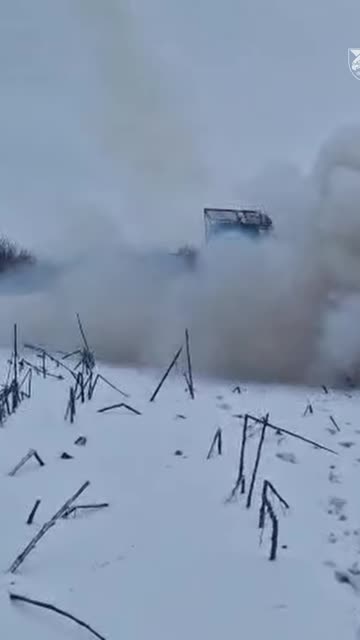 Ukrainian Grad Launcher Firing into Russian Positions