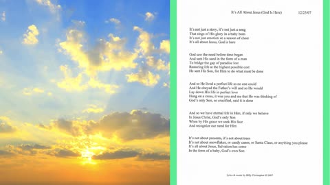 It's All About Jesus (God Is Here) - Lyrics from A Christmas Album