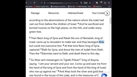 Journey Through The Bible - 2 Kings 16 - The Wicked Reign Of King Ahaz Of Judah 09082025