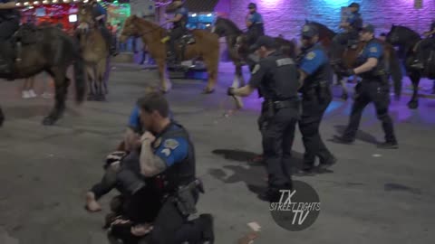 Massive Brawl Erupts on 6th Street, Austin TX – March 2, 2024