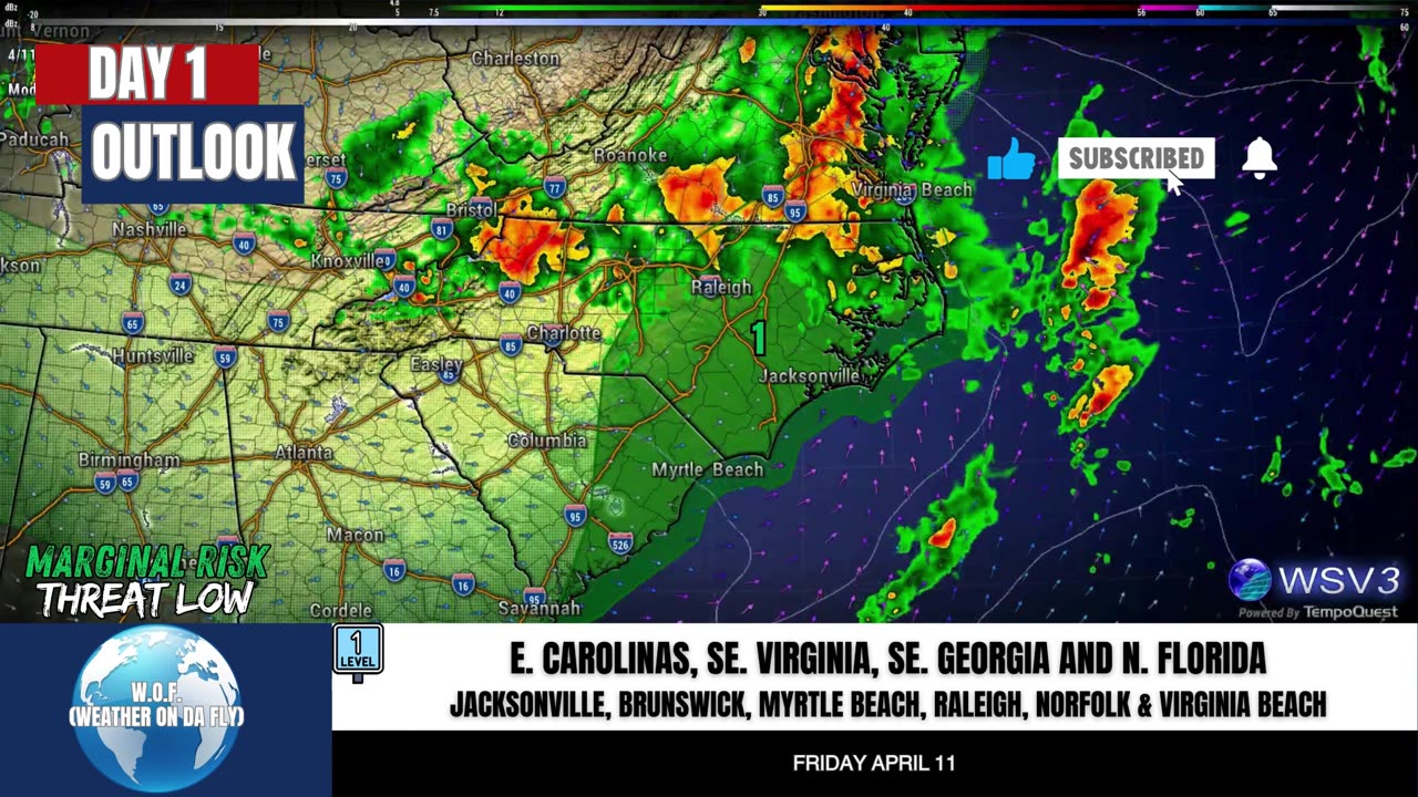 🌩️ Convective Outlook Day 1: Severe Potential! 4/11/25 #shorts #weatherupdate