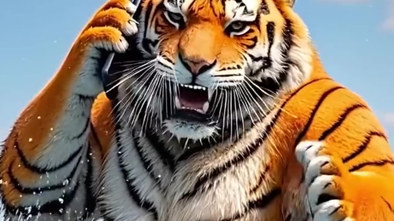 Cat vs Tiger cock fast food